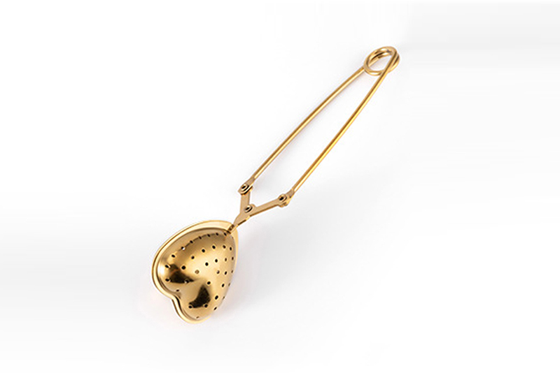 heart shaped tea steeper spoon